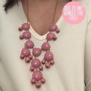 Pink Bubble Statement Necklace